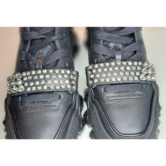 Jimmy Choo Diamond Leather Trainers Size 36 - Picture 11 of 14